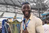 GETTING AROUND: John Okafor at the European Champions Cup final