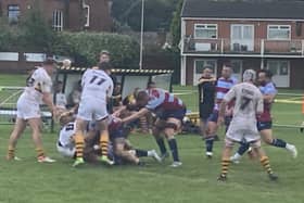 Action from Rotherham Titans against Huddersfield