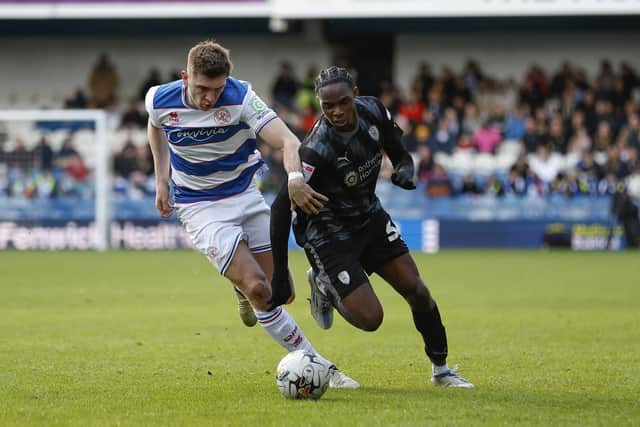 Loanee Femi Seriki makes his first start for Rotherham United, at QPR. Picture: Jim Brailsford