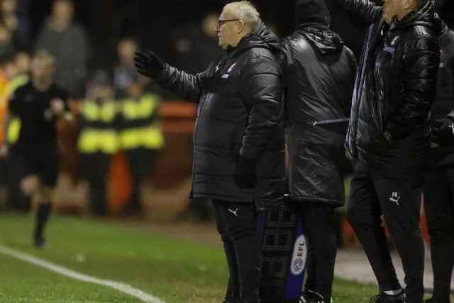 Rotherham United manager Steve Evans watches proceedings at Crawley Town. Picture: Jim Brailsford