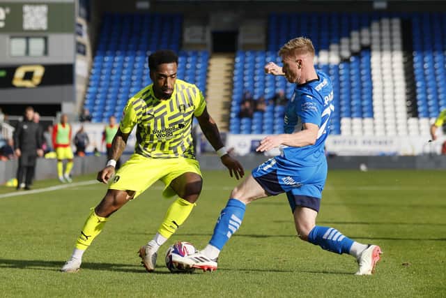 Mallik Wilks in action for Rotherham United against Peterborough United. Picture: Jim Brailsford