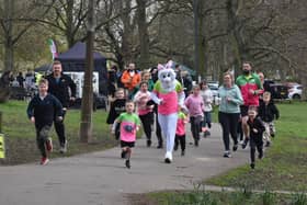 GETTING ACTIVE: Easter bunny leads the way