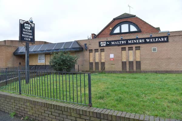Maltby Miners Welfare Club before the fire