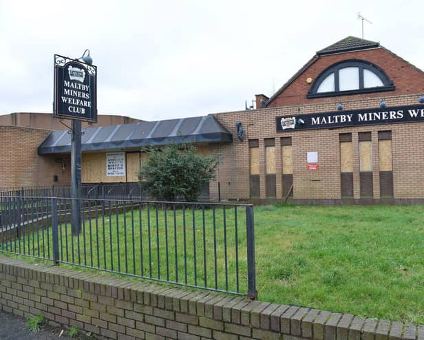 Maltby Miners Welfare Club before the fire