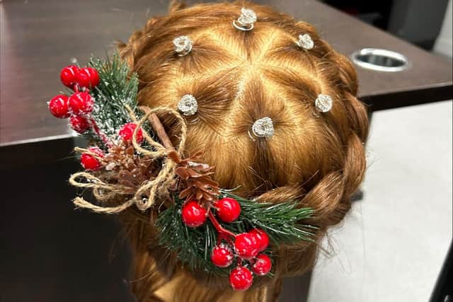 TALENT: A Christmas hair design by Emalise