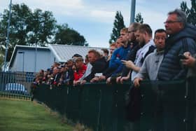 Supporters at a recent Dearne and District game. Pic by Teri Bailey