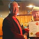 BEST BEER: Rotherham CAMRA chairman Steve Burns (left) with Sean Page from Chantry Brewery