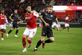 Rotherham United forward Andre Green in Championship action at AESSEAL New York Stadium against Bristol City. Picture: Jim Brailsford