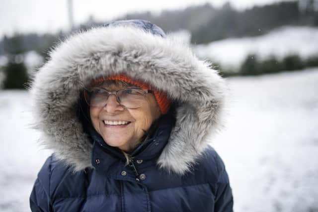 Senior woman hiking on a winter day (pic - Getty Images)