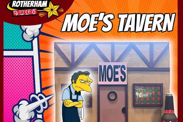Moe's Tavern from The Simpsons is one of the attractions at the event