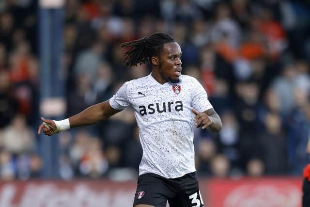 Peter Kioso plays for Rotherham United at Luton Town last season. Picture: Jim Brailsford