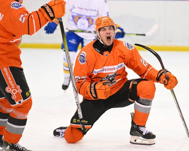 Cole Shudra in the win over Fyfe Flyers Picture: DEAN WOOLLEY