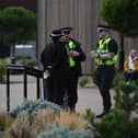 The scene at Yorkshire Wildlife Park after the fata mauling. Image Charley Atkins / SWNS