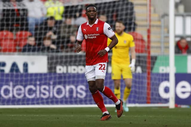 7/10: Hakeem Odoffin in action for Rotherham United against Stoke City at AESSEAL New York Stadium. Picture: Jim Brailsford