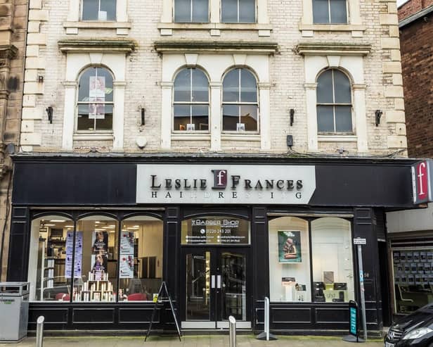 58 Eldon Street – one of the oldest surviving buildings on the street and today home to Leslie Frances Hairdressing Academy