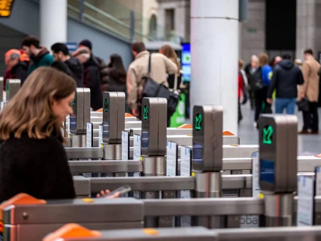 Physical ticket gate-lines at a major Northern station