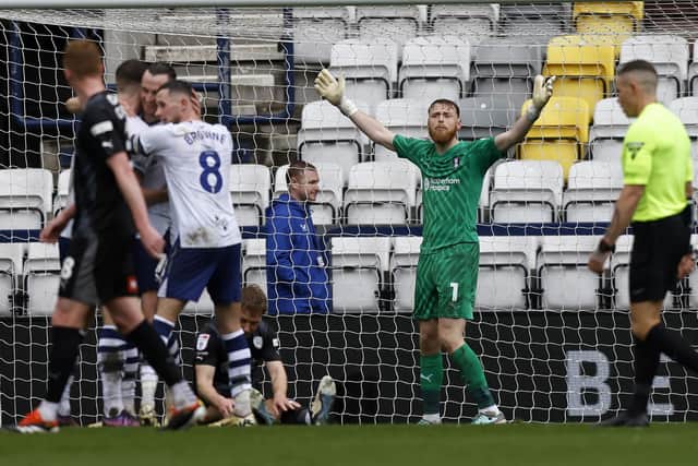 Rotherham United fall 3-0 behind against Preston North End at Deepdale. Picture: Jim Brailsford