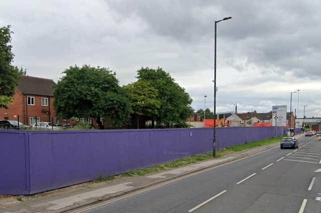 The York Road site, Eastwood, viewed from Fitzwilliam Road