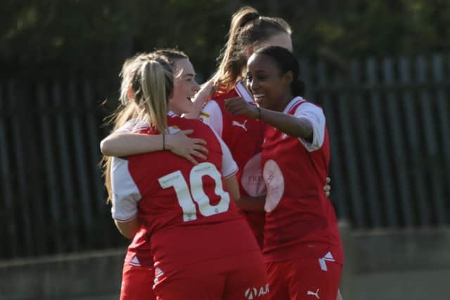 Heading to the New York: Rotherham United Women. Picture by Julian Barker
